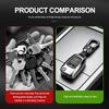 For Skoda Leather Car Keychain Alloy Spring Snap Keyring Kamiq MK3 Roomster Rapid Kodiaq Karoq Fabia Enyaq usbn43