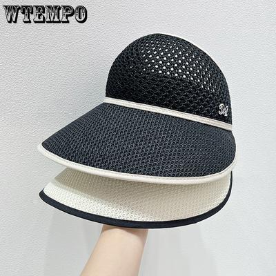 Protecție Solară de Vară Pălărie de Pescar Respirabilă Pălărie de Soare Casual cu Umbră pentru Femei Pălărie de Soare cu Corp Moale Pliabilă Gol Pălărie cu Limbă de Rață