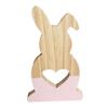 Lovely Hollow Heart Wooden Rabbit Art Craft Children Gift Home Office Decor