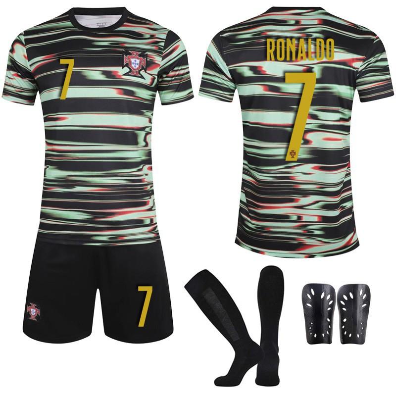 2025-Fußballuniform Nr.. 7 C Ronaldo Trikot Set Rot 8B Gebühr Portugal Training