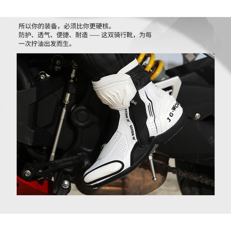 Mens Motorcycle Riding Boots All Season Off-Road Touring Shoes Bikers With Enhanced Ankle Support Slip-Resistant Sole