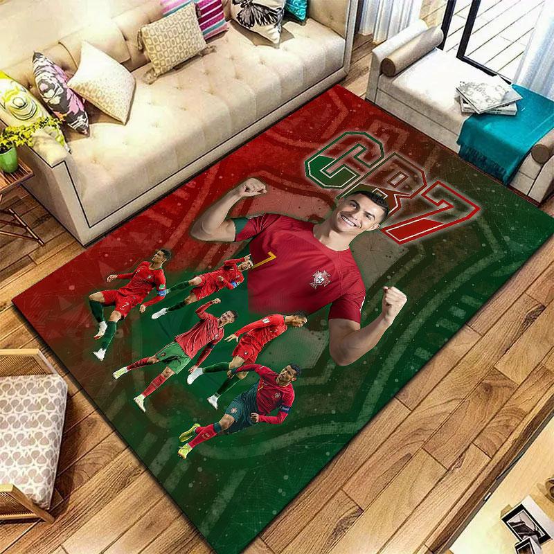 Cristiano Ronaldo Carpet Rug for Living Room Bedroom Home Sofa Decoration,Kids play Non-slip Floor Mat