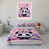 Ensemble de literie fantaisiste trois pièces Panda Licorne Floral Fantaisie Exquis Cadeau Pour Enfants Et Adultes