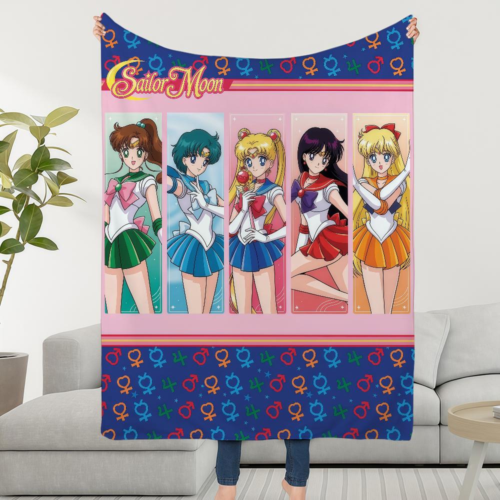 

Blanket Throw Super Cosy Plush Living Room Sofa S-SAILORS-ES M-MOONS-ES Couch Childish Birthday Gifts 75x90cm