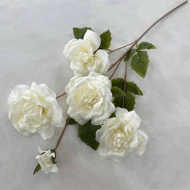 Silk Rose Bouquet For Wedding Decor Photography Props Home Gift Styling