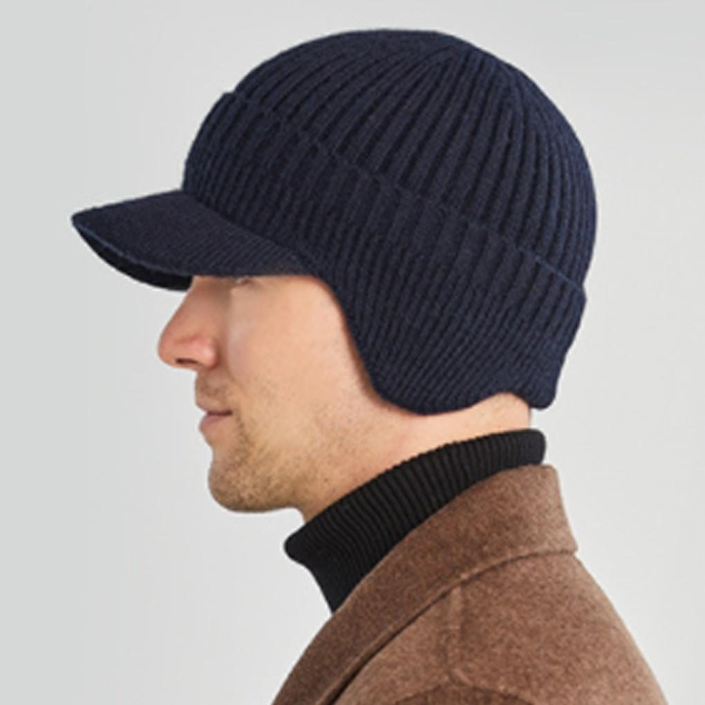 Knitted Earflap Cap, Winter Trapper Hat, Warm Hat