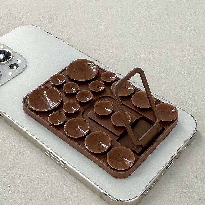 Multi-Functional Silicone Folding Suction Cup Phone Stand & Anti-Slip Back Sticker