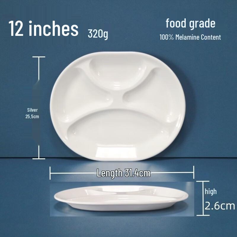Yuzhou Melamine Food-Grade Sectioned Dining Tray