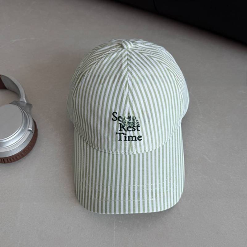 Taak Korean Letter Embroidered Baseball Cap With Sun Protection For Casual Wear
