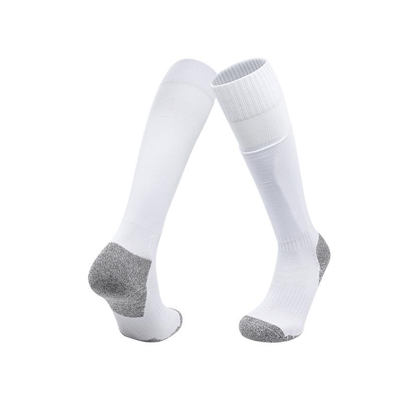 Professional Long Football Socks with Pocketed Shin Guards - Non-slip, Towel Bottom for Kids & Adults