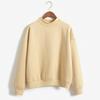 Nine-Color Korean Style Women's Winter Stand Collar Thick Pullover Sweatshirt