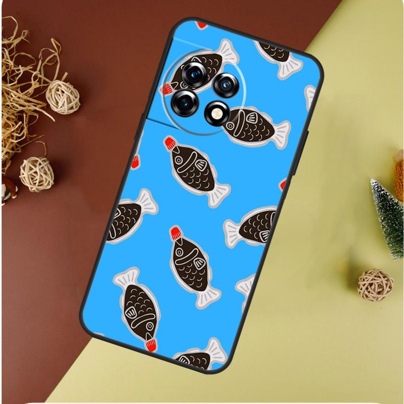 Sushi Soy Fish For OnePlus 13 12 11 12R 13R 9 10 Pro 8T 9RT 10T 10R Nord 4 CE 2 3 Lite N20 N30 Phone Case