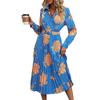 2025 Spring New Fashion Women's Clothing Blue Dress Women