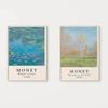 Impressionism Artist Claude Monet Poster Water Lilies Canvas Paintings Wall Art Picture for Living Room Home Decoration
