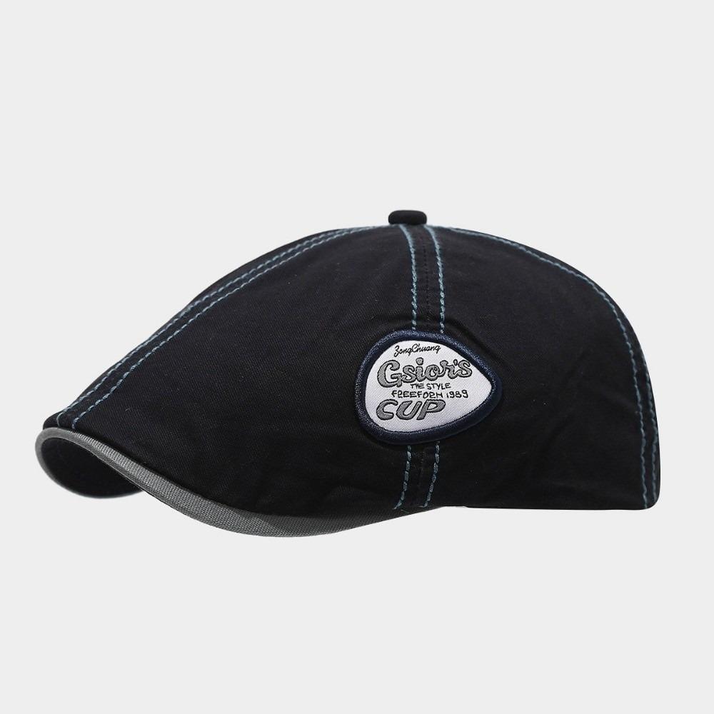 Embroidey Forward Hat Vintage Cowboy Caps Ins Newsboy Cap  Outdoor