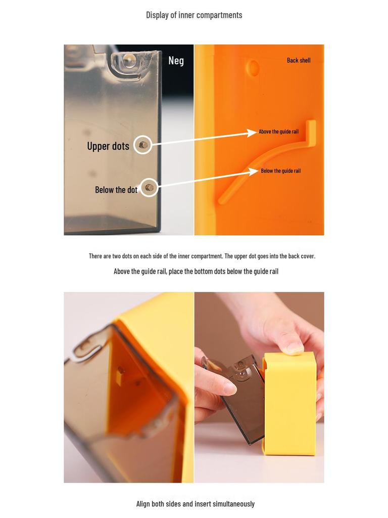 Wall-Mounted Flip-Top Toothpick Holder - Creative Plastic Design for Home and Restaurant