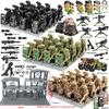 Special forces military building blocks special police armed sentry tower scene toy humanoid birthday present Zombie warrior