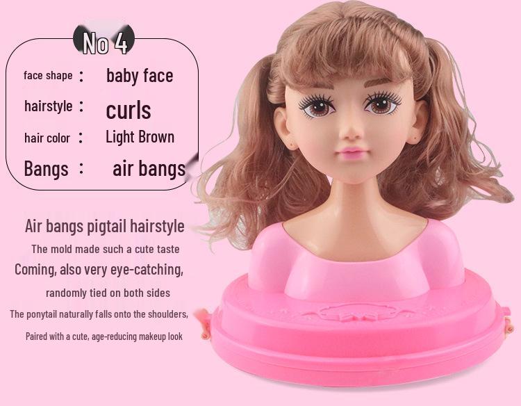 Hair Styling Barbie Doll Set: Half-body Princess Makeup Toy for Girls