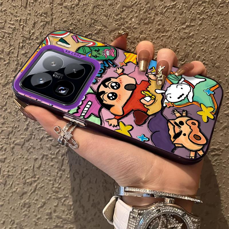 Cartoon C-Crayon Shin-chans Hard Case for Xiaomi Mi 15 14 14T 13 13T 12 12T 12X 12S 11 Lite POCO F6 F5 X6 X5 M6 Pro 5G 4G Cover