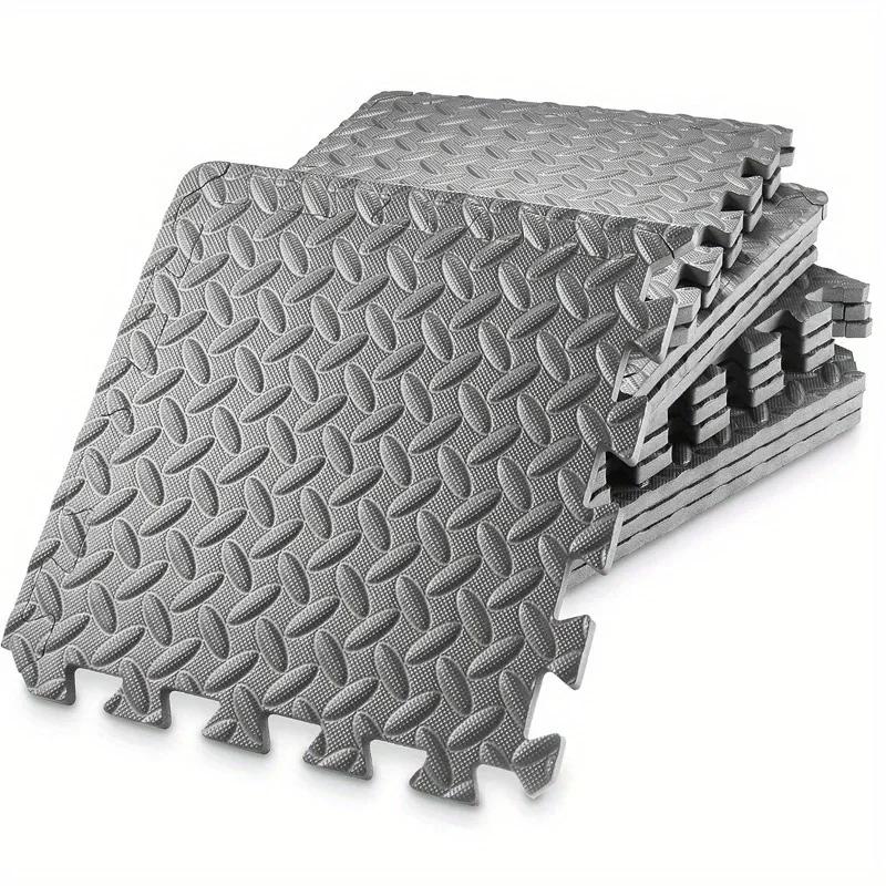 16 Pieces Thickened Interlocking Foam Floor Tiles Easy Assembly Fitness Training Rugs Soft Anti-Fall Interlocking Floor Mat