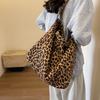 1Pc Large Capacity Leopard Print Tote Bags, Canvas Bags, Shoulder Bags, Handbags, Shopping Bags—women's Bag Trend