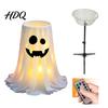 Cute Ghost Decoration Halloween with 8-Mode Remote Control LED Light Candy Bowl