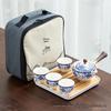 Xiaokang Portable Quick-Brew Travel Tea Set with Automatic Teapot