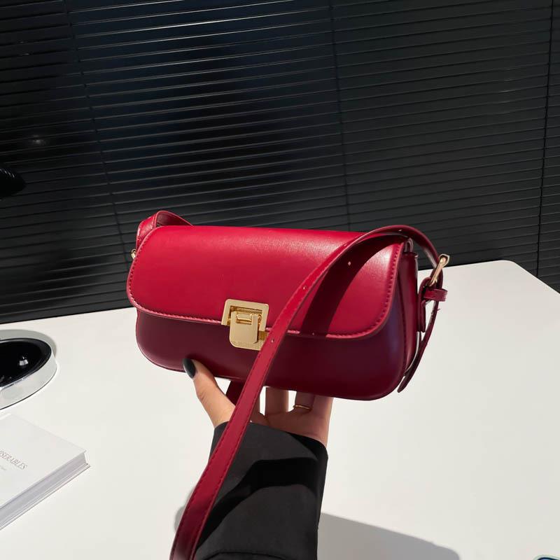 Popular Underarm Small Bag Women's Autumn and Winter Versatile New Fashion Shoulder Messenger Bag Retro Women's Small Square Bag
