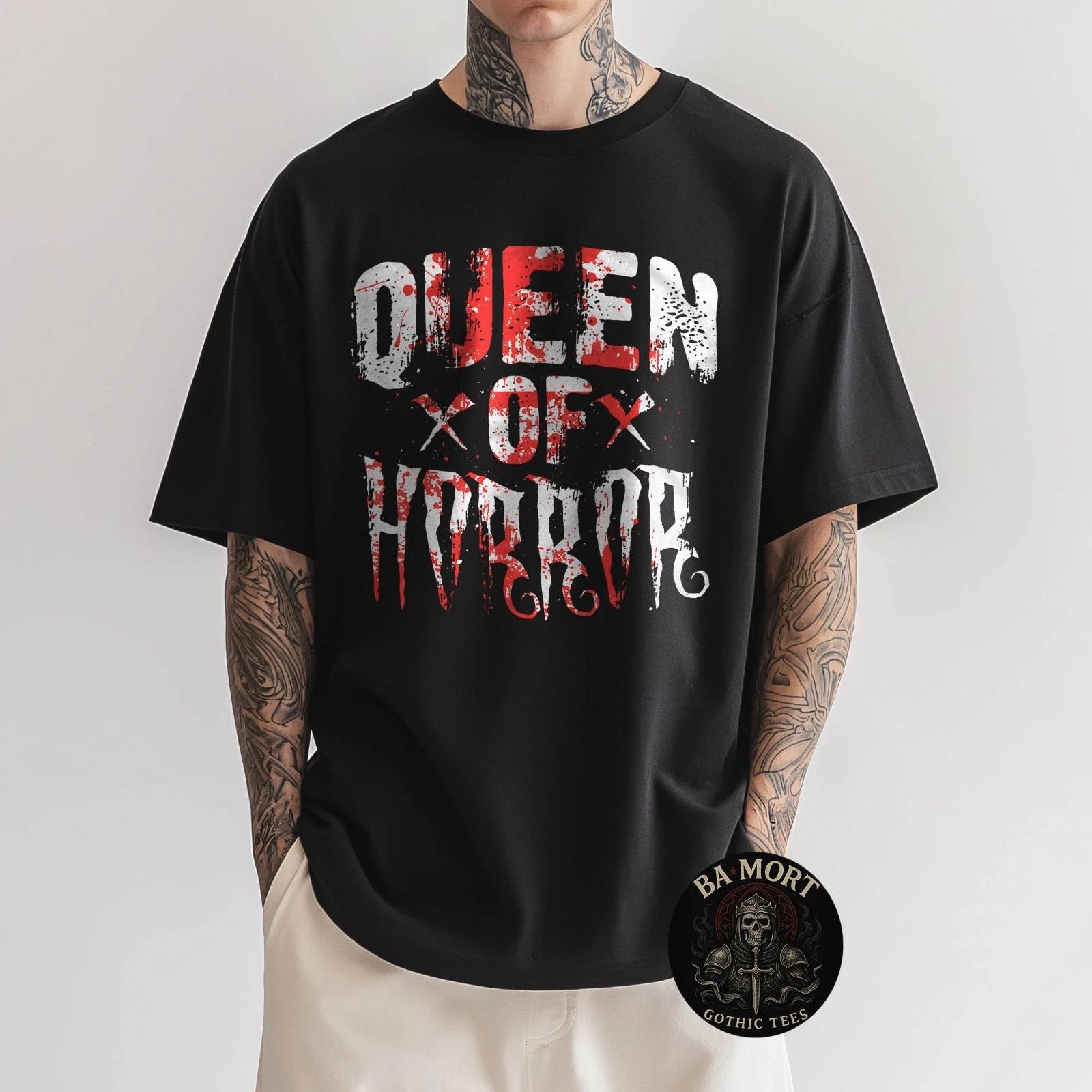 Cool Horror Movie Art For Women Girls Horror Lover 100% Cotton T-shirt Mens Tees Top M