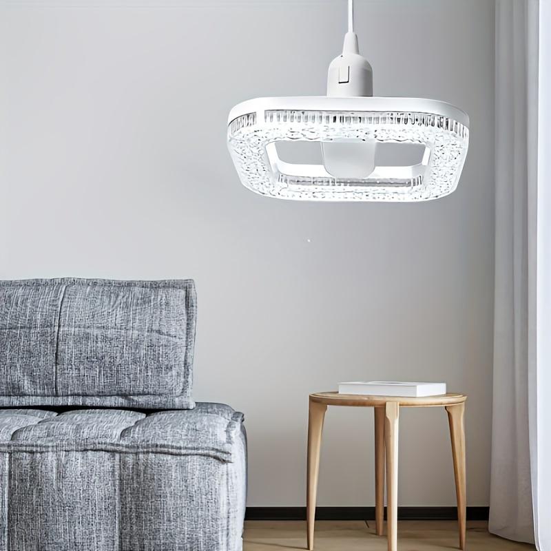 Led Spiral Square Crystal Ceiling Lamp
