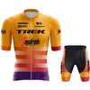 Maglia da Ciclismo a Manica Corta Traspirante ad Asciugatura Rapida per Uomo Donna, Abbigliamento per Bici da Strada e Mountain Bike con Salopette
