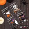 100Pcs 10x10cm Halloween Series Printed Pumpkin Ghost Candy Baking Cookie Self-Adhesive Party Gift Packaging Bags