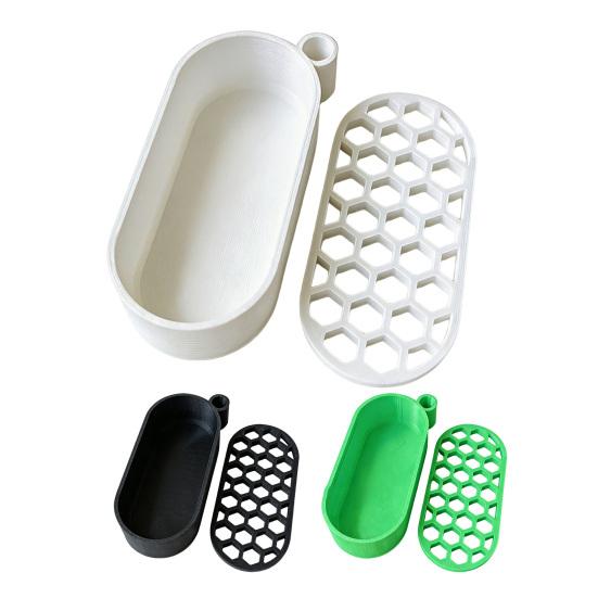 3D Printed Scallion Leek Regrow Planter Hydroponic Growing Pot for Kitchen Window Multi-Hole Design Home Garden Vegetable Kit