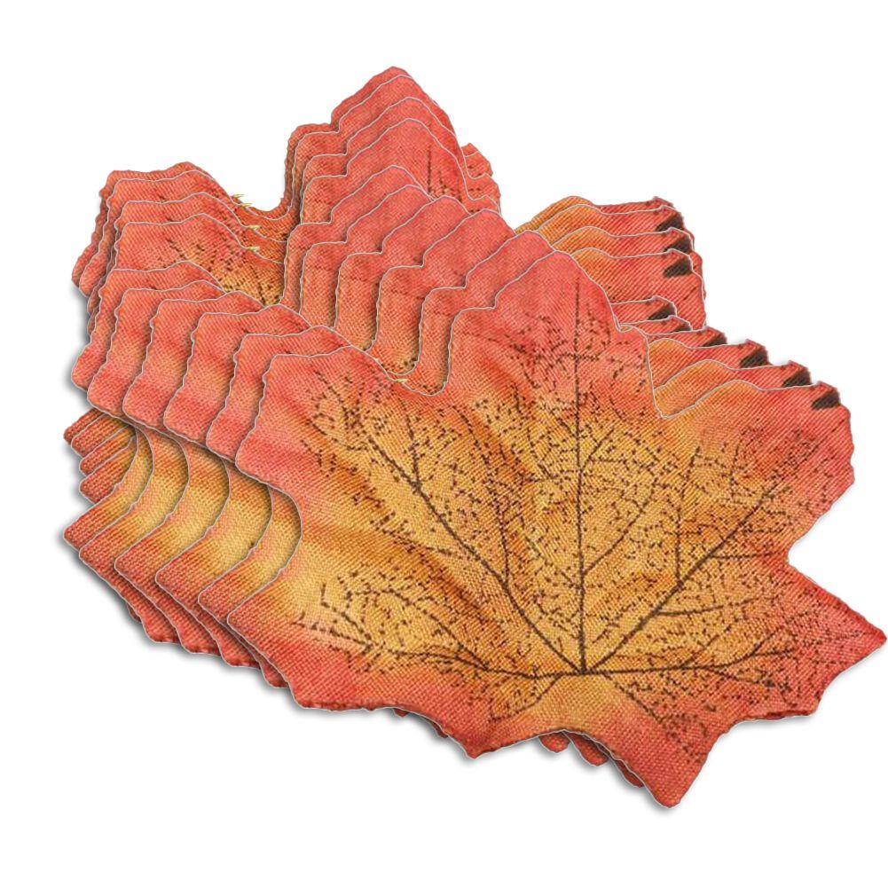 Scatter the Fall Colours with 50 Artificial Maple Leaves for Crafts and Decor!