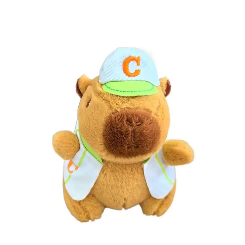 Toy Cartoon Capybara Simulation Capybara Pendant Multicolor Plush Capybara Keychain Accessories Stuffed Animals