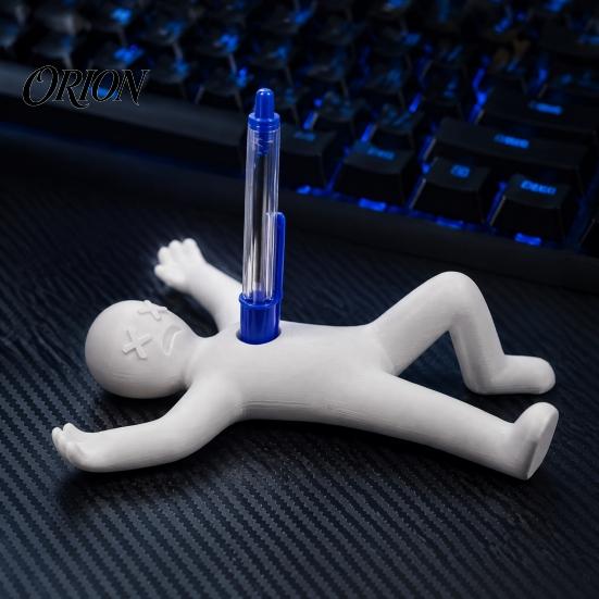 Desk Organizer for Pens Humorous Human Shape Pen Holder, 3D Printed Fun Pencil Practical Storage Workspace Creative Stress Relief Desktop Decoration