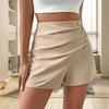 Damen Sommer Shorts, High-Waist Damen Alltagsshorts, Asymmetrische Damen Sommer Shorts, Enganliegende Überknie Damen Mini Shorts
