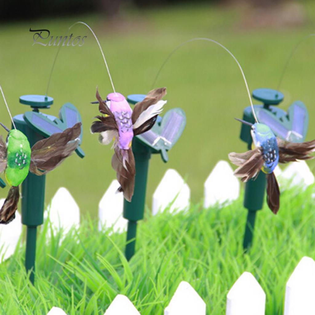 Lanterne Solari Da Giardino A Forma Di Colibrì - Metalliche, LED, Impermeabili IP55 - Decorazione Da Esterno - 2