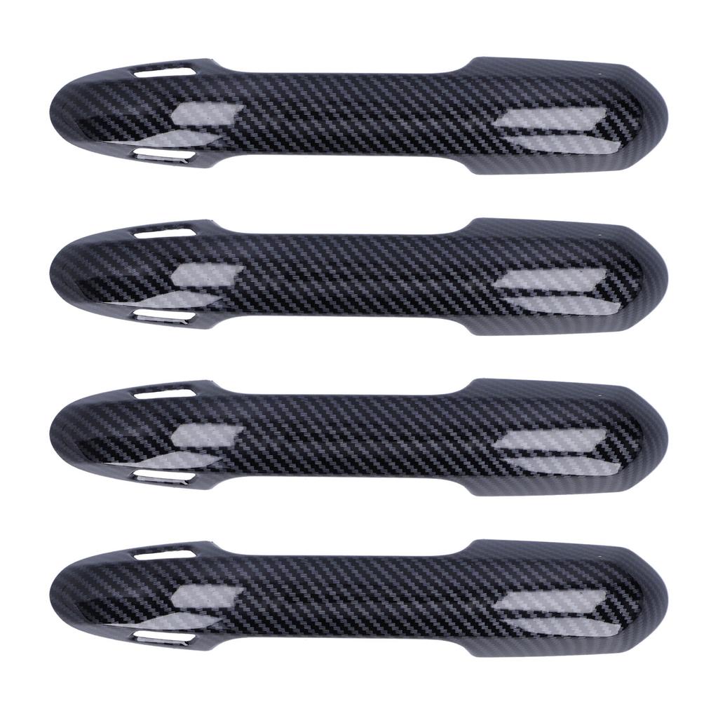 4 Stück Außentürgriffabdeckung Zierleiste Kohlefaser-Stil Dekor Passend für RAV4 2019?2021