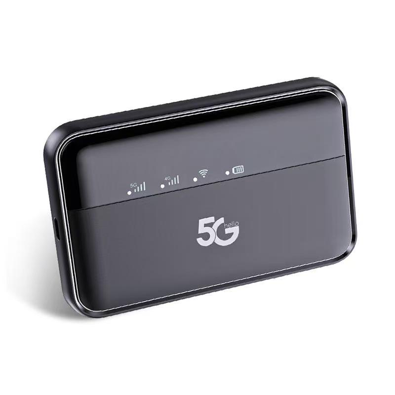 5G Portable WiFi 6 Dual-Band Router with SIM Slot & 10000mAh Battery