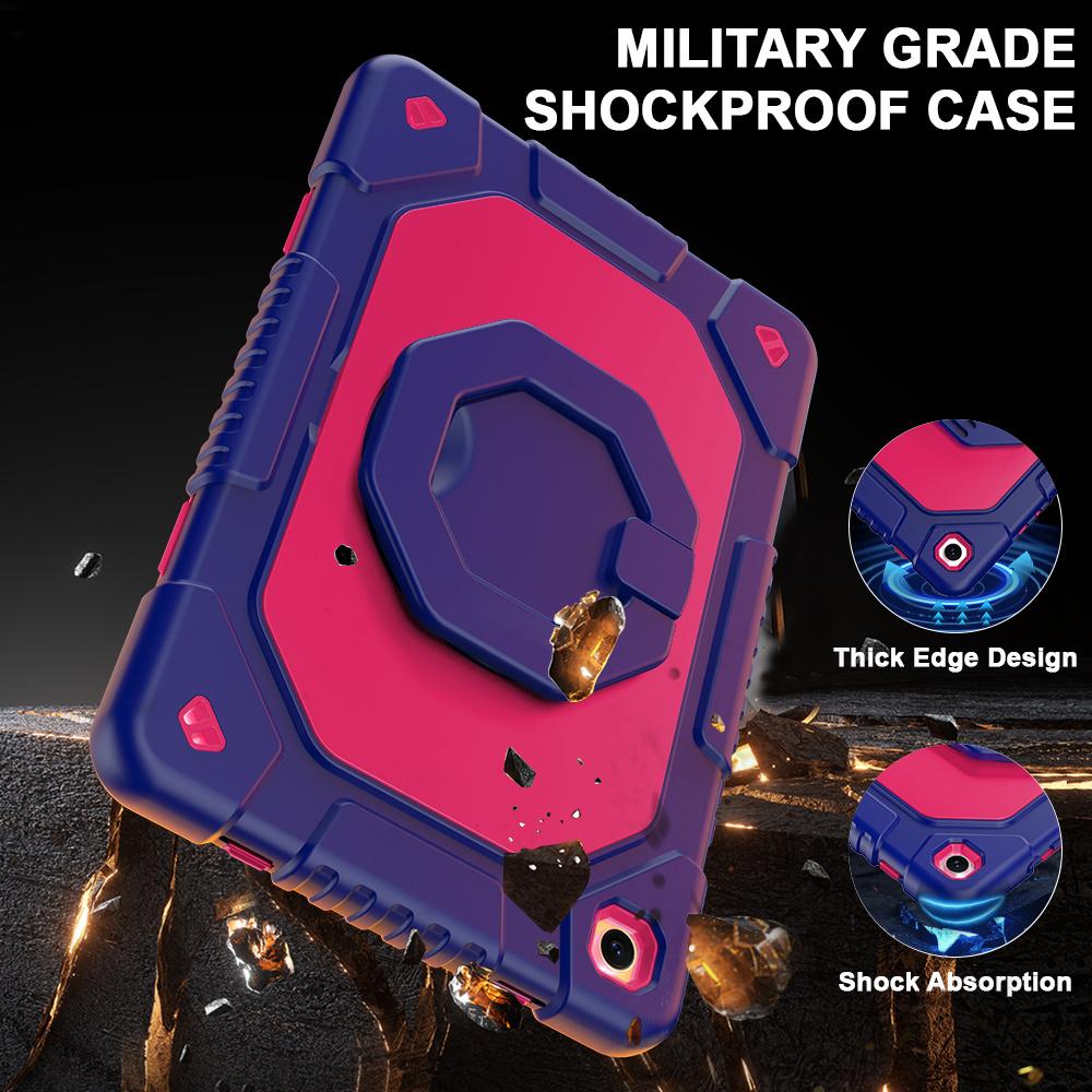 For Samsung Galaxy Tab A11+ / A9+ Case Hand Grip Kickstand Shockproof Silicone + PC Tablet Cover with Pen Slot