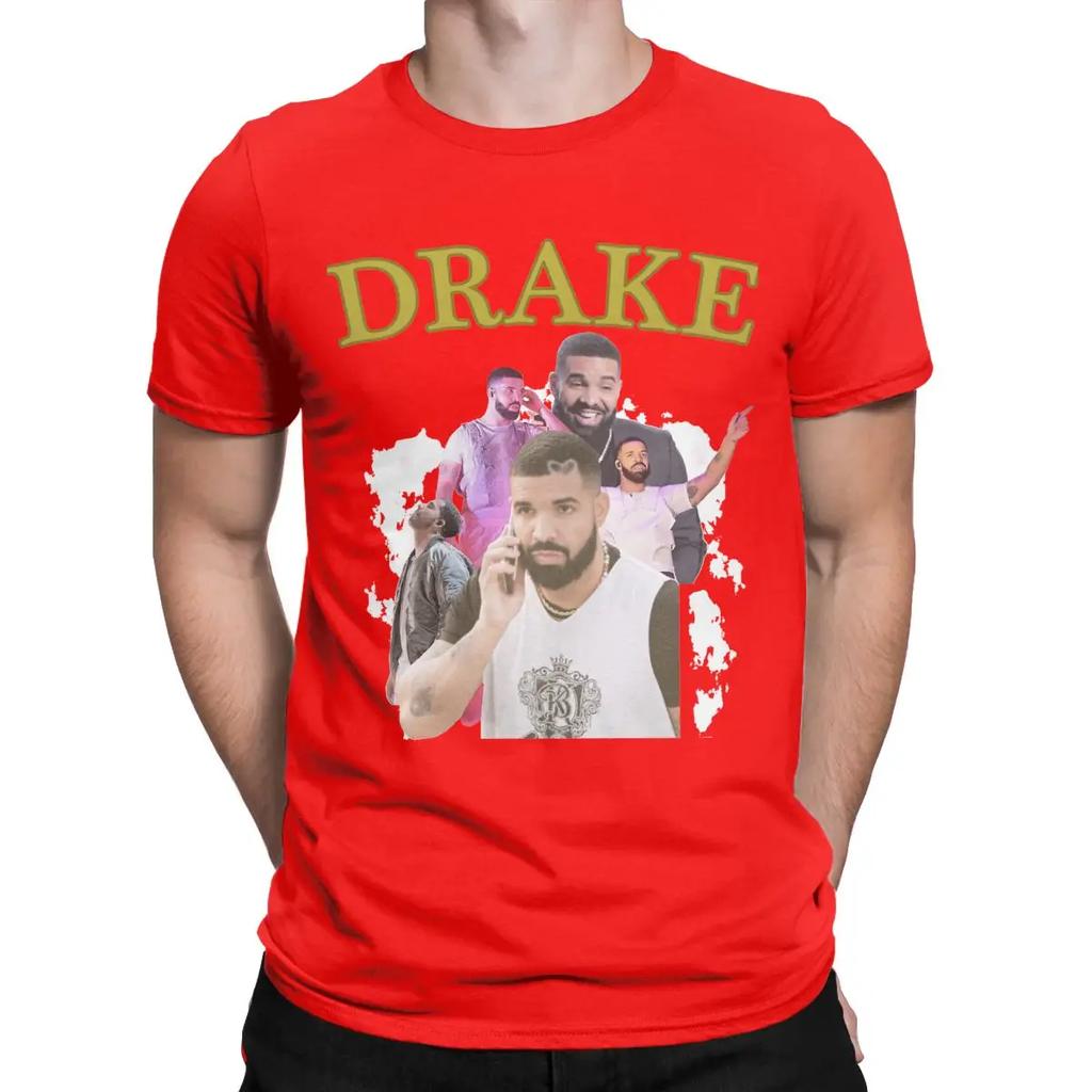 Men's T-Shirt Drizzy Drake Retro Graphic Leisure Cotton Tee Shirt Short Sleeve T Shirt Round Collar Clothing Summer