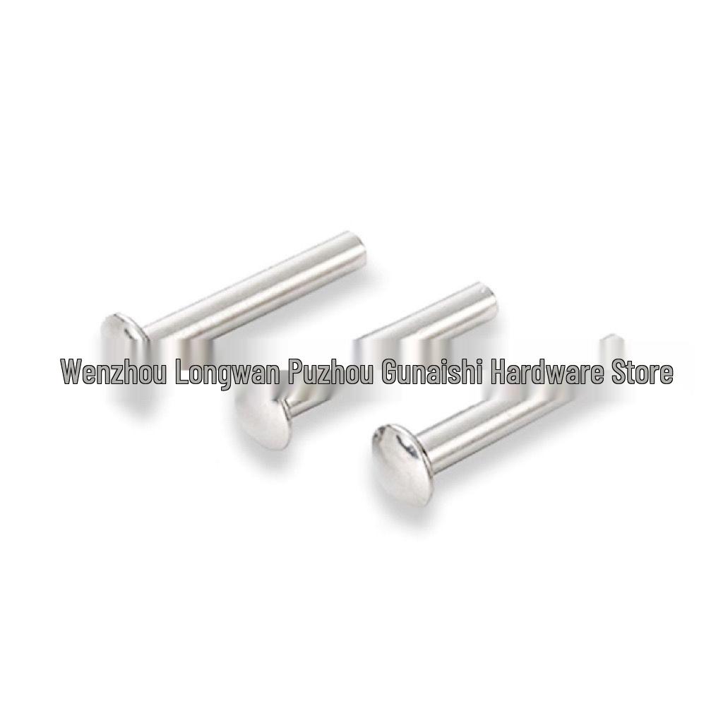 GB873 Carbon Steel Semi-Hollow Rivet with Large Flat Head (M3-M6)