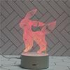 Modern Custom Led 3D Cartoon Usb Battery Acrylic Board Mood Rgb Warm Light Anime Night Light Bts Table