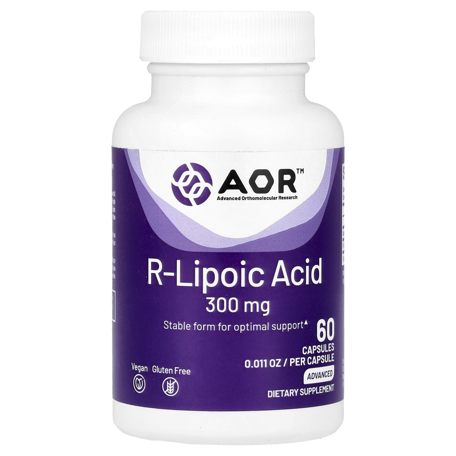 

R-Lipoic Acid, 300Mg, 60 Veggie Caps