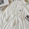 Female Spring and Autumn Love Embroidery Sweat Breathable Boneless In The Tube Pile Pile Cotton Socks