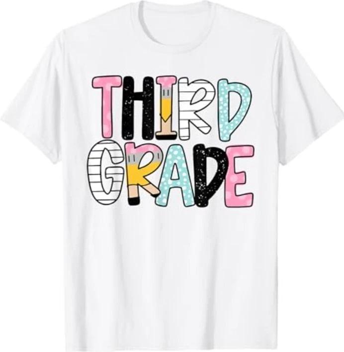 Back to School Third Grade Teacher First Day of 3rd Grade T-Shirt M