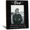 Dad Memorial Gifts Picture Frame 5x7, In Loving Memory Photo Frame, Memorial Gifts for Loss of Dad, They Walk Beside Us Every Day Sympathy Wooden