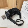 Shoulder bag, men's workwear, trendy brand, crossbody bag, large-capacity make-up bag, student commuting to class, messenger bag, women