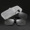 Sleek Stainless Steel Alloy Frameless Clip-On Reading Glasses for Men and Women, Flip-Up Design